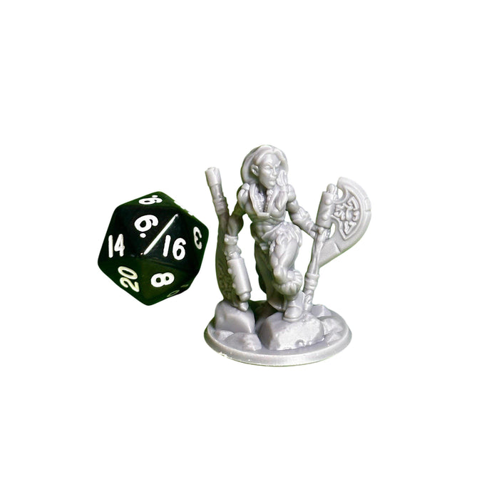 Barbarian Female 01, 12k Resin Dungeons and Dragons Miniatures DnD D&D Mini 32mm Lot