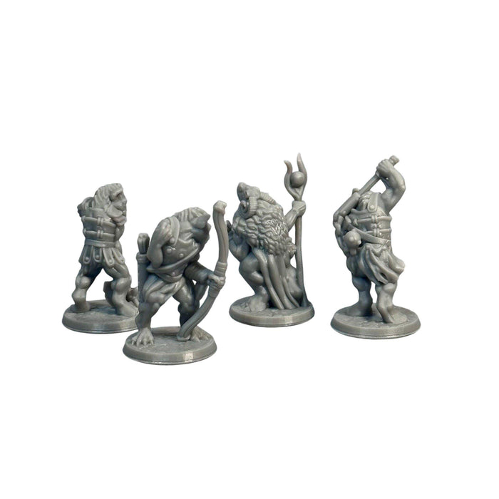 Gnoll Pack (Set of 4), 12k Resin Dungeons and Dragons Miniatures DnD D&D Mini 32mm Lot