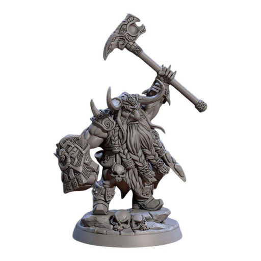 Durnir Berserker Lord, 12k Resin Dungeons and Dragons Miniatures DnD D&D Mini 32mm Lot