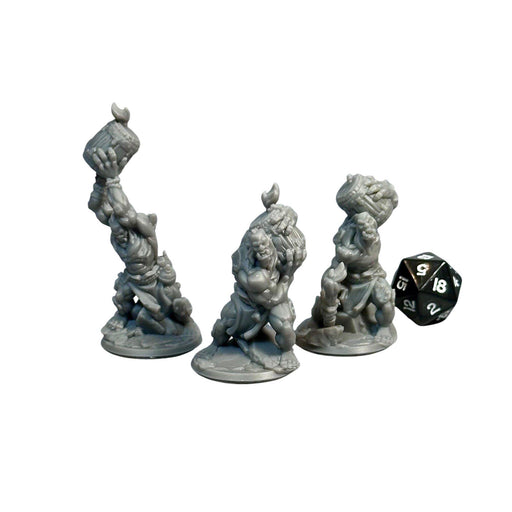 Orc Bomb Squad (Set of 3), 12k Resin Dungeons and Dragons Miniatures DnD D&D Mini 32mm Lot