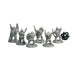 Orc Warband (Set of 6), 12k Resin Dungeons and Dragons Miniatures DnD D&D Mini 32mm Lot