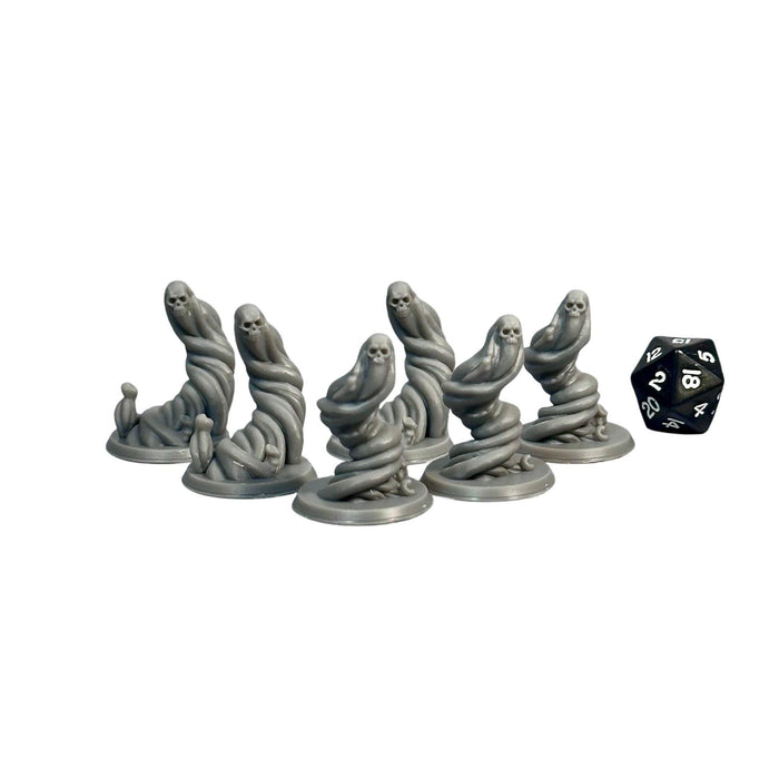 Lost Souls (Set of 6), 12k Resin Dungeons and Dragons Miniatures DnD D&D Mini 32mm Lot