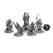 Skeleton Warband (Set of 5), 12k Resin Dungeons and Dragons Miniatures DnD D&D Mini 32mm Lot