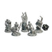 Skeleton Warband (Set of 5), 12k Resin Dungeons and Dragons Miniatures DnD D&D Mini 32mm Lot