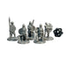 Skeleton Warriors (Set of 5), 12k Resin Dungeons and Dragons Miniatures DnD D&D Mini 32mm Lot