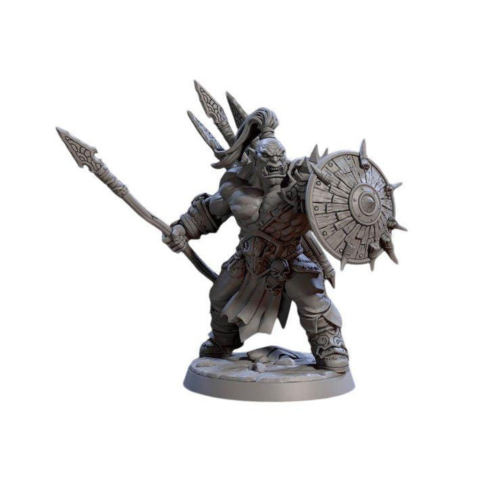 Blackcrag Mountain Orc B, 12k Resin Dungeons and Dragons Miniatures DnD D&D Mini 32mm Lot