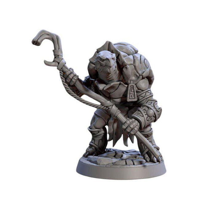 Jadeshell Turtlekin C, 12k Resin Dungeons and Dragons Miniatures DnD D&D Mini 32mm Lot