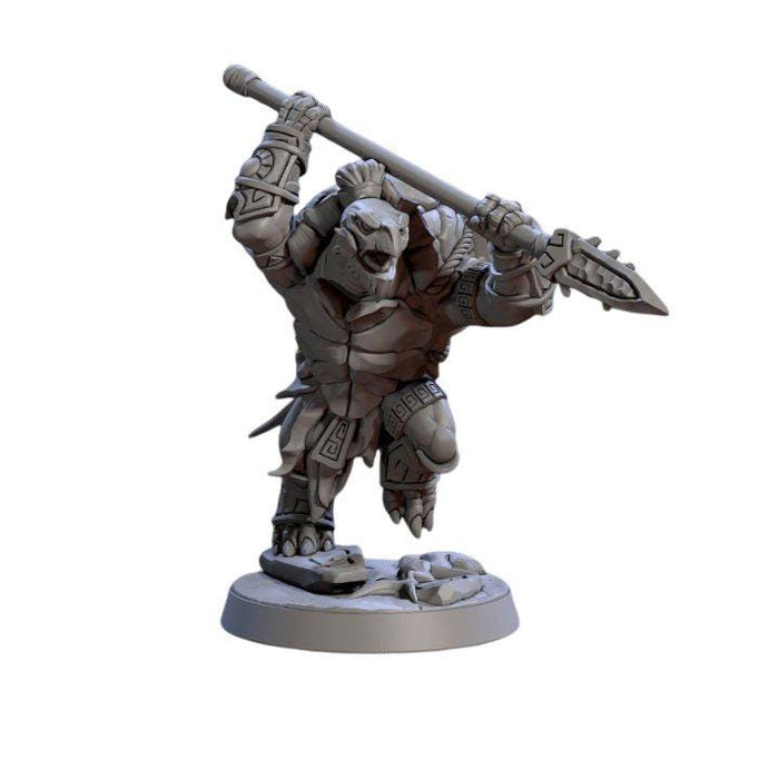 Jadeshell Turtlekin E, 12k Resin Dungeons and Dragons Miniatures DnD D&D Mini 32mm Lot