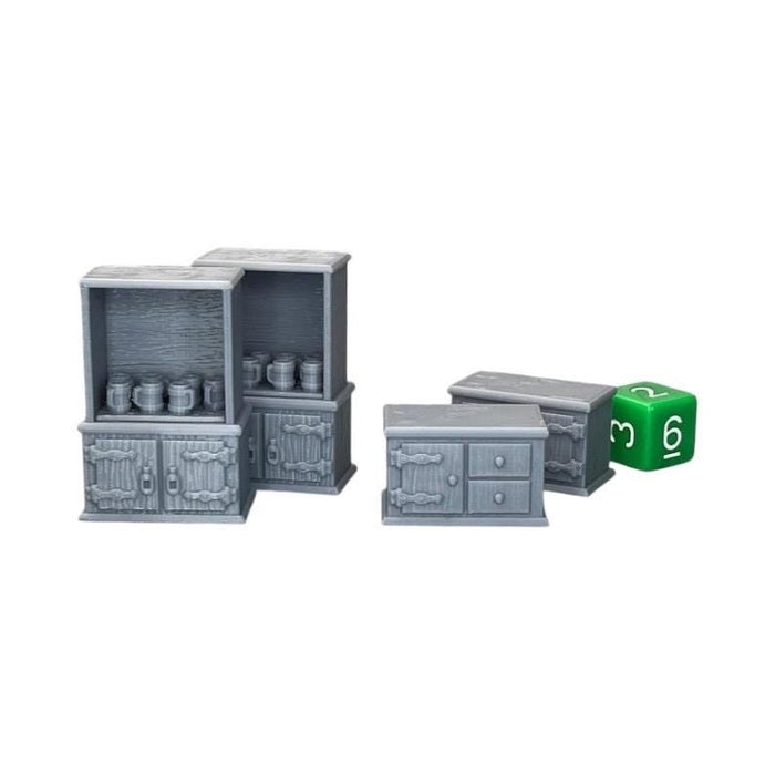Cabinets, Dungeons and Dragons DnD Scatter Terrain Mini 32mm Lot