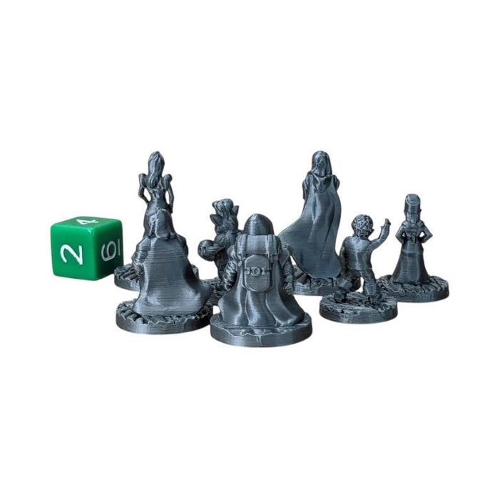 Townsfolke The Free Folke Set 1 (Set of 7), PLA Dungeons and Dragons DnD Miniatures D&D Mini 32mm Lot