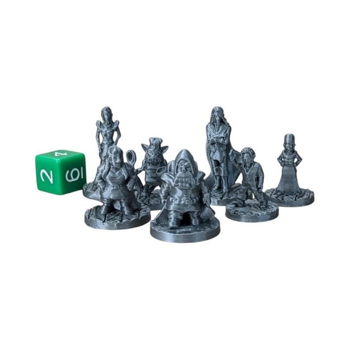 Townsfolke The Free Folke Set 1 (Set of 7), PLA Dungeons and Dragons DnD Miniatures D&D Mini 32mm Lot