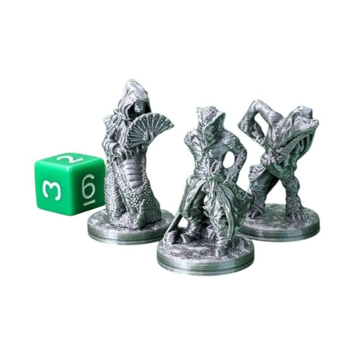 Yuan-Ti Snakefolk People (Set of 3), PLA Dungeons and Dragons DnD Miniatures D&D Mini 32mm Lot