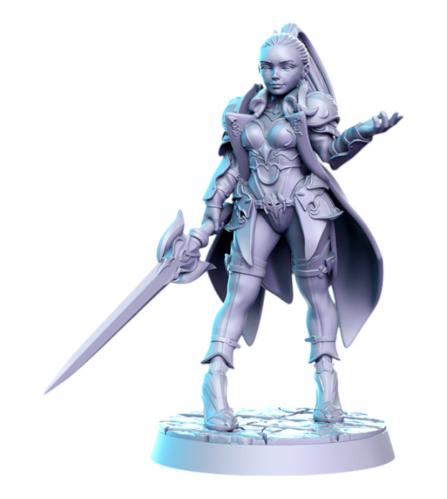 Ainara Guard Officer, 14k Resin Dungeons and Dragons DnD Miniatures D&D Mini