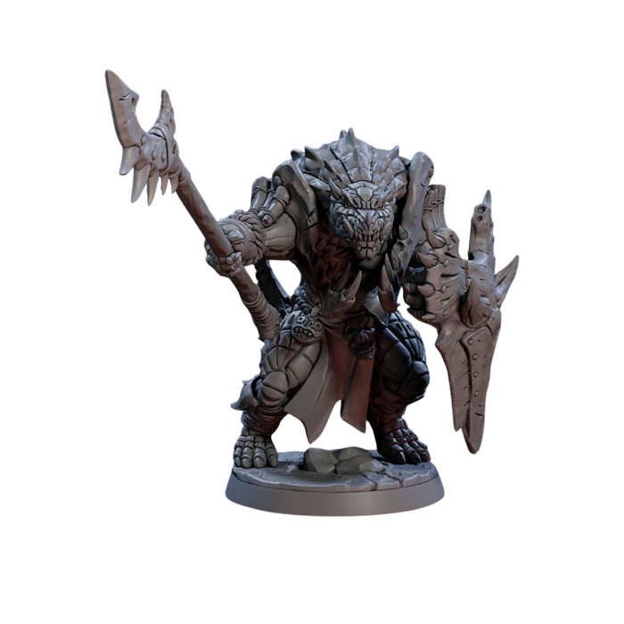 Frostheart Lizard, 12k Resin Dungeons and Dragons DnD Miniatures D&D Mini 32mm Lot