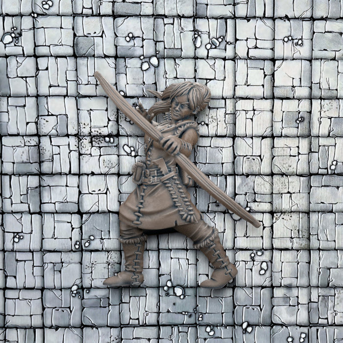 Female Archer Bandit 1, 12k Resin Dungeons and Dragons DnD Miniatures D&D Mini 32mm Lot