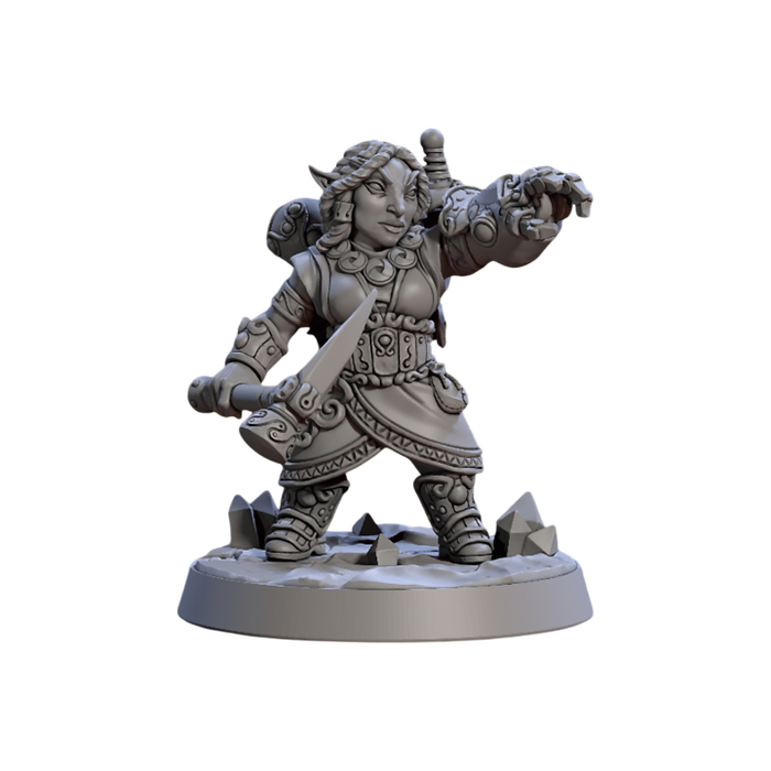 Golemmar Gnome, 12k Resin Dungeons and Dragons DnD Miniatures D&D Mini 32mm Lot