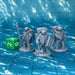 Turdle Adventurers (Set of 3), Dungeons and Dragons Miniatures DnD D&D Mini