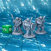 Turdle Fighters (Set of 3), Dungeons and Dragons Miniatures DnD D&D Mini