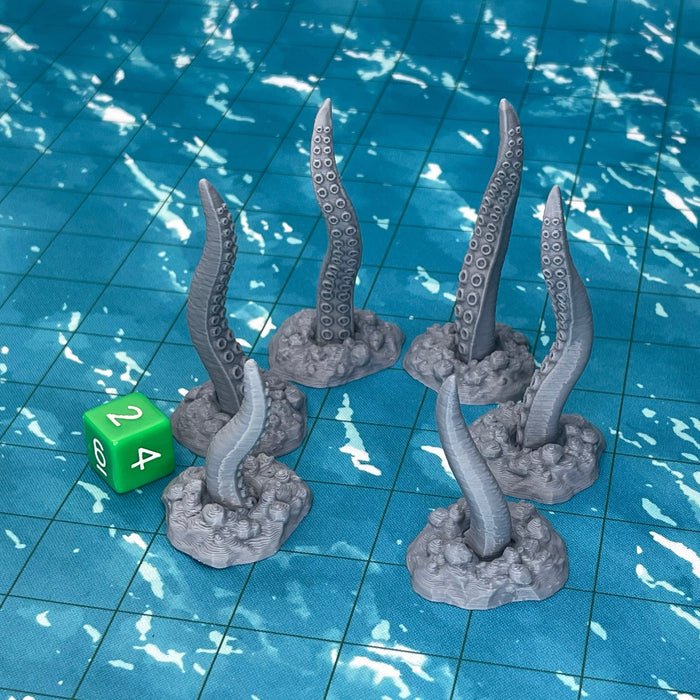 Tentacles (Set of 6), Dungeons and Dragons DnD Scatter Terrain Mini 32mm Lot