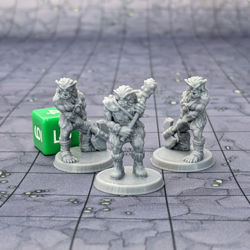 Bugbear Warriors (Set of 3), Dungeons and Dragons Miniatures DnD D&D Mini 32mm Lot